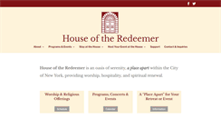 Desktop Screenshot of houseoftheredeemer.org